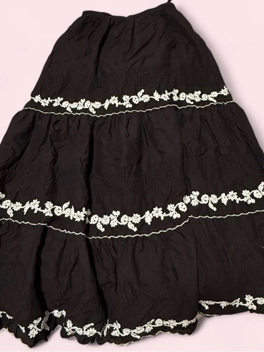 Long Floral Maxi Skirt- Size Medium - Picture 1 of 4